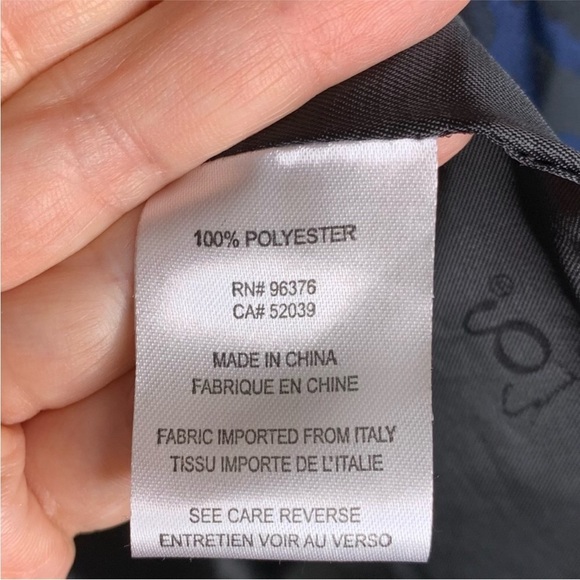 SAMUEL DONG Bubble Dress Coat, Midnight Zebra, Fabric From Italy, M - Picture 11 of 14